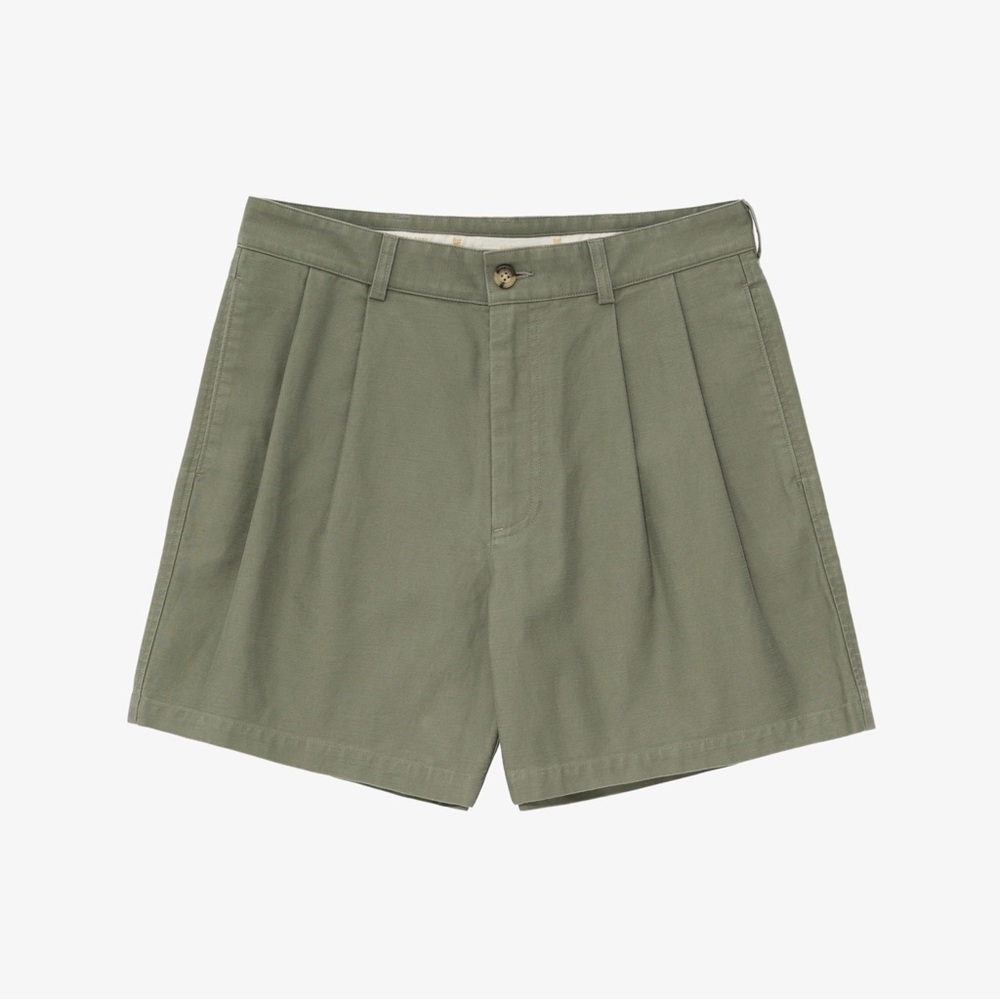 Aimé Leon Dore Double Pleated Green Shorts